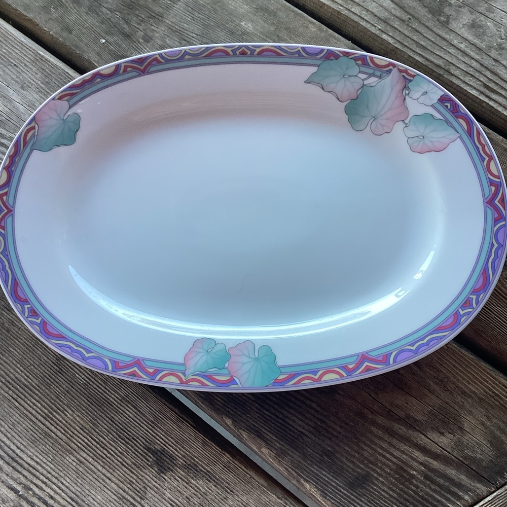 Graf von Henneberg Vintage Porcelain Serving Platter - pastel colors